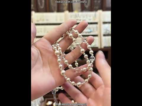 316L Stainless Steel Irregular Pearl Bead Necklace Collection