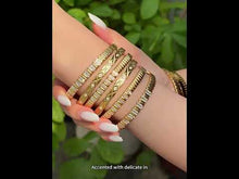Textured Snake Chain Statement Bangle Wholesale | 18K Gold Plated | 316L Stainless Steel
