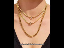 18K Gold Plated Floral Zircon Jewelry Set - Waterproof Stainless Steel Necklace & Bracelet for Women, Wholesale Jewelry