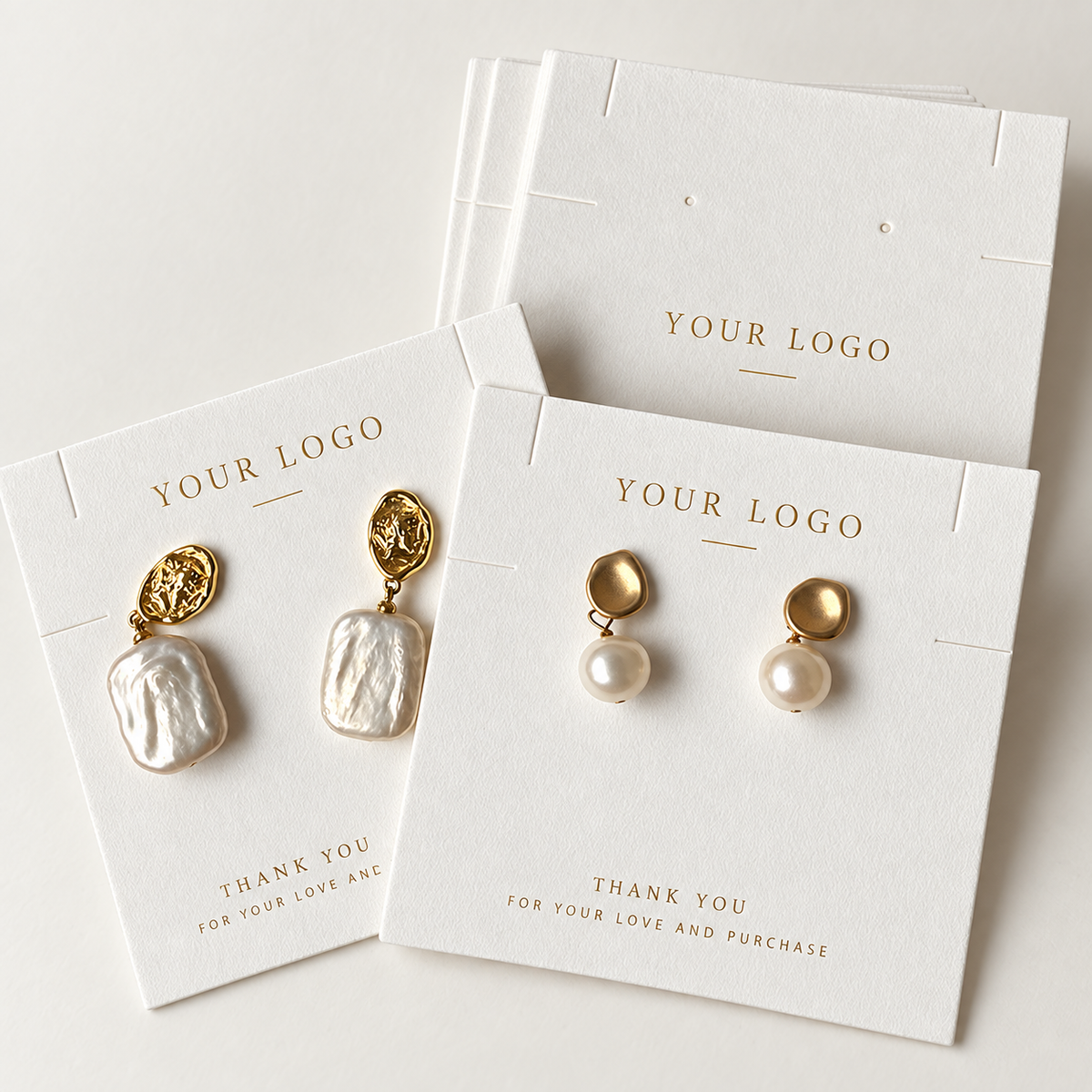 Private label brand tags and barcode labels for jewelry packaging