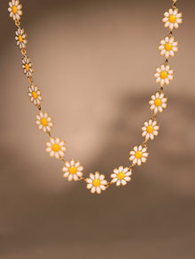 316L Stainless Steel Daisy Flower 18K Gold PVD Chain Jewelry Collection - Image 13