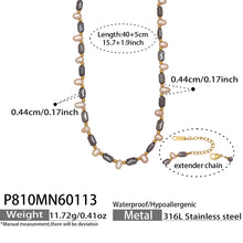 316L Stainless Steel Exquisite Full Zircon Waterdrop Mixed Pendant Bracelet - Image 16