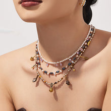 316L Stainless Steel Exquisite Full Zircon Waterdrop Mixed Pendant Bracelet - Image 18