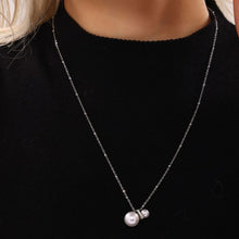 316L Stainless Steel Constellation Necklace & Earrings Set with Zircon & Shell Pearl - Image 2