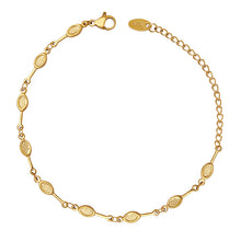 316L Stainless Steel Minimalist Tennis Racket Charm Bracelet - Image 3