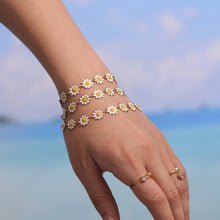316L Stainless Steel Daisy Flower 18K Gold PVD Chain Jewelry Collection - Image 4