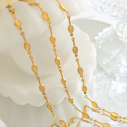 316L Stainless Steel Minimalist Tennis Racket Charm Bracelet - Image 5