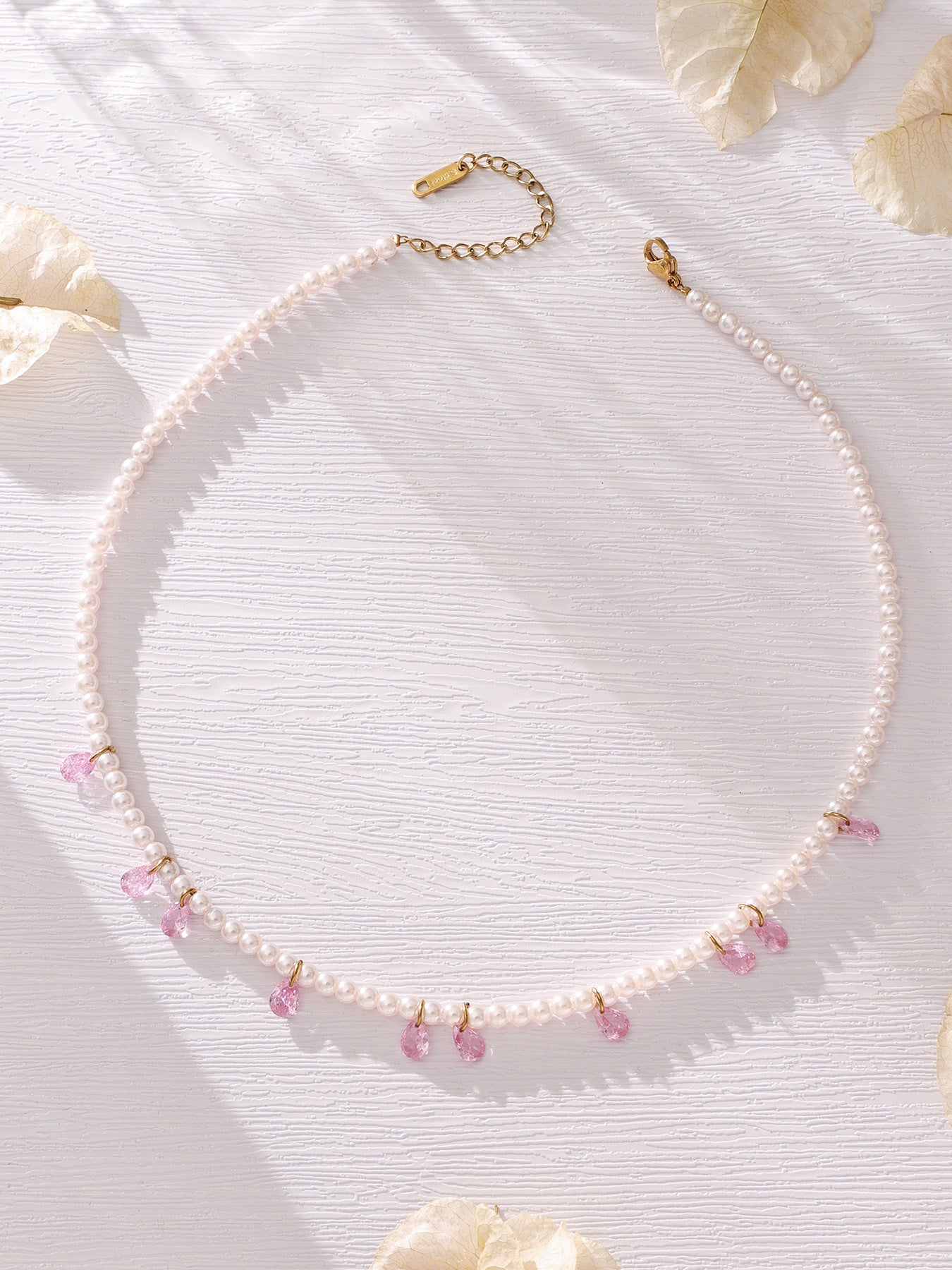 316L Stainless Steel Exquisite Full Zircon Waterdrop Mixed Pendant Bracelet - Image 9