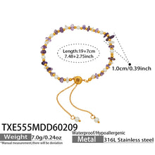 Purple natural stone and freshwater pearl necklace length and specification guide