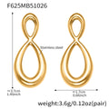 F625 – Gold Tone Earrings