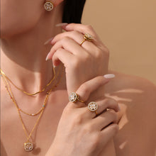 316L Stainless Steel 18K PVD Gold Rotating Flower Ring made with 316L stainless steel and 18K PVD gold finish for wholesale jewelry buyers - image 13