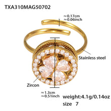 316L Stainless Steel 18K PVD Gold Rotating Flower Ring made with 316L stainless steel and 18K PVD gold finish for wholesale jewelry buyers - image 4
