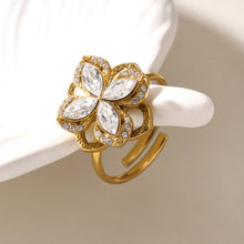 316L Stainless Steel 18K PVD Gold Rotating Flower Ring made with 316L stainless steel and 18K PVD gold finish for wholesale jewelry buyers - image 10