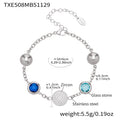 TXE508 – Blue Zircon Silver Bracelet