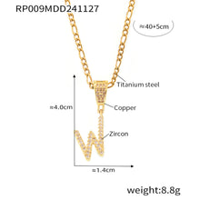 Elegant 316L Stainless Steel Script Letter Necklace