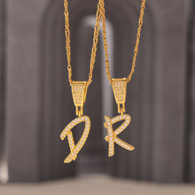 316L Stainless Steel 18K PVD Gold Script Letter Necklace made with 316L stainless steel and 18K PVD gold finish for wholesale jewelry buyers - image 25