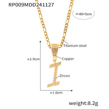 316L Stainless Steel 18K PVD Gold Script Letter Necklace made with 316L stainless steel and 18K PVD gold finish for wholesale jewelry buyers - image 4