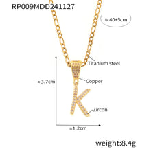 316L Stainless Steel 18K PVD Gold Script Letter Necklace made with 316L stainless steel and 18K PVD gold finish for wholesale jewelry buyers - image 6