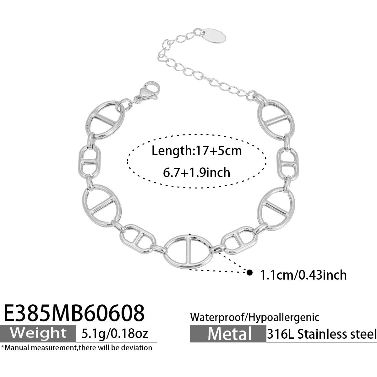 316L Stainless Steel 18K PVD Gold Shell Pearl Bracelet made with 316L stainless steel and 18K PVD gold finish for wholesale jewelry buyers - image 13