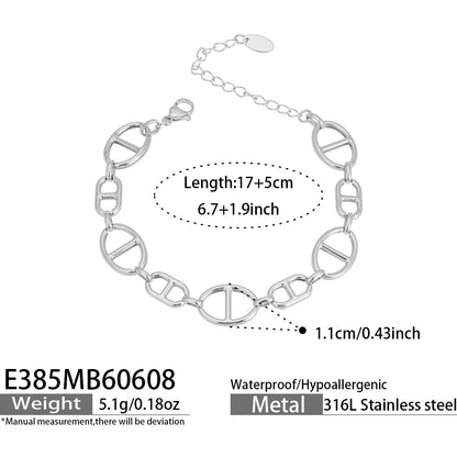 316L Stainless Steel 18K PVD Gold Shell Pearl Bracelet made with 316L stainless steel and 18K PVD gold finish for wholesale jewelry buyers - image 13