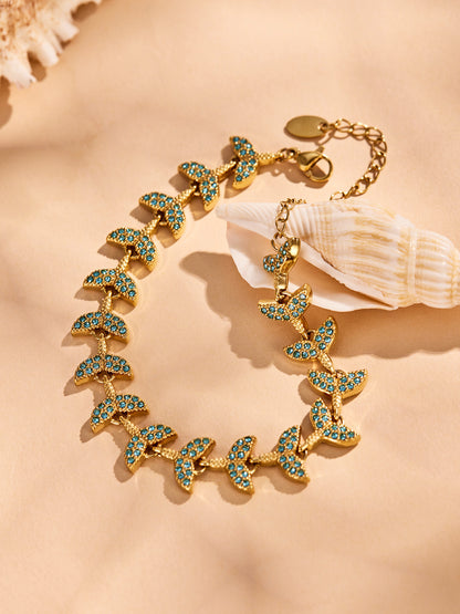 316L Stainless Steel 18K PVD Gold Shell Pearl Bracelet made with 316L stainless steel and 18K PVD gold finish for wholesale jewelry buyers - image 3