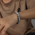钢BlackX纹理 Bracelet (NE009) / 20cm