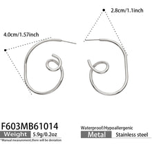 316L Stainless Steel 18K PVD Gold Spiral Hoop Earring made with 316L stainless steel and 18K PVD gold finish for wholesale jewelry buyers - image 9