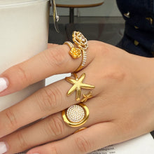 316L Stainless Steel 18K PVD Gold Spiral Open Ring made with 316L stainless steel and 18K PVD gold finish for wholesale jewelry buyers - image 6