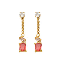 316L Stainless Steel 18K PVD Gold Square Color Zircon Earrings made with 316L stainless steel and 18K PVD gold finish for wholesale jewelry buyers - image 13