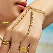 316L Stainless Steel 18K PVD Gold Square Zircon Bracelet made with 316L stainless steel and 18K PVD gold finish for wholesale jewelry buyers - image 11