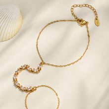 Elegant Gold Bracelet featuring Multi-color Zircon Stones
