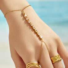 316L Stainless Steel 18K PVD Gold Square Zircon Bracelet made with 316L stainless steel and 18K PVD gold finish for wholesale jewelry buyers - image 7