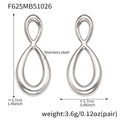 F625 – Silver Tone Earrings