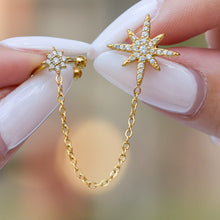 316L Stainless Steel 18K PVD Gold Star Zircon Ear Clip made with 316L stainless steel and 18K PVD gold finish for wholesale jewelry buyers - image 3