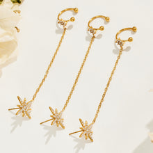 316L Stainless Steel 18K PVD Gold Star Zircon Ear Clip made with 316L stainless steel and 18K PVD gold finish for wholesale jewelry buyers - image 6