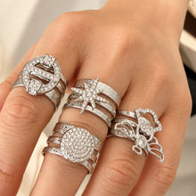 316L Stainless Steel 18K PVD Gold Star Zircon Open Ring made with 316L stainless steel and 18K PVD gold finish for wholesale jewelry buyers - image 9