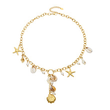 Elegant 18K gold plated starfish necklace