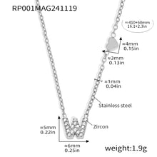 316L stainless steel 18K Gold PVD Plated Initial Zircon Jewelry Set close-up detail view for wholesale jewelry set buyers