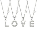 316L Stainless Steel 18K Gold PVD Plated Initial Zircon Jewelry Set