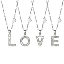 316L stainless steel 18K Gold PVD Plated Initial Zircon Jewelry Set main product view for wholesale jewelry set buyers
