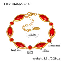 316L Stainless Steel 18K Gold PVD Plated Inlaid Necklace - elegant lifestyle look