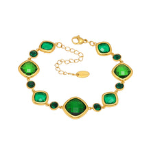 316L Stainless Steel 18K Gold PVD Plated Inlaid Necklace - exquisite craftsmanship detail