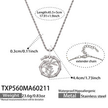 316L Stainless Steel 18K Gold PVD Plated Lucky Bamboo Zircon Double-Layer Necklace - exquisite craftsmanship detail