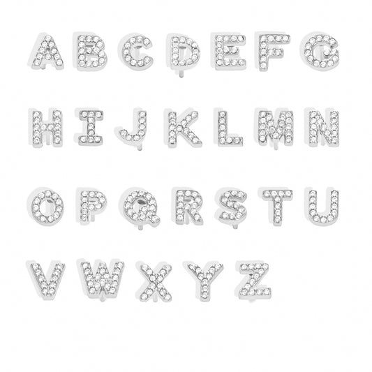 316L Stainless Steel 18K Gold PVD Initial CZ Jewelry Set