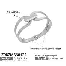 316L Stainless Steel 18K Gold PVD Minimalist Geometric Bracelet - front view showcase