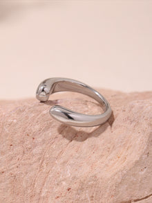 316L Stainless Steel 18K Gold PVD Minimalist Open Ring - exquisite craftsmanship detail