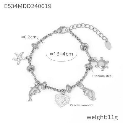 316L Stainless Steel 18K Gold PVD Vintage Box Chain Bracelet - front view showcase