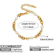Bulk 316L stainless steel 18K gold PVD zircon bear bracelets, wholesale low MOQ waterproof jewelry