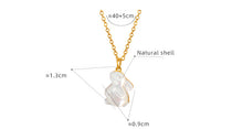 316L Stainless Steel 18K Gold PVD Plated Rabbit Pendant Necklace - exquisite craftsmanship detail