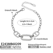 316L Stainless Steel star bead bracelet, steel finish with 18K gold PVD accents, waterproof